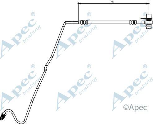 APEC BRAKING Тормозной шланг HOS3875